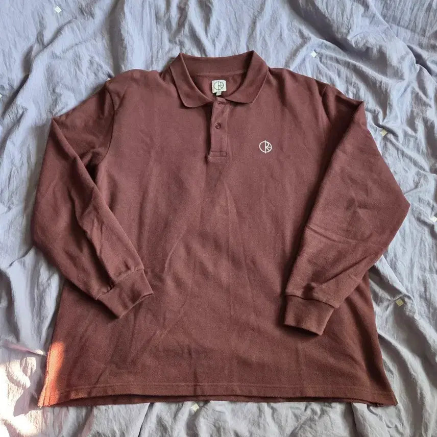[BUNJANG] Polar Skate Co. Burgundy L T-Shirt / 폴라스케이트 카라 티셔츠 버건디 L 105