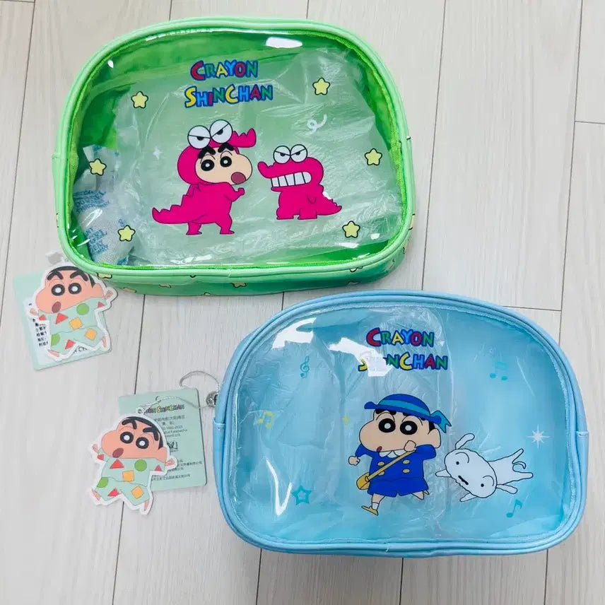 [BUNJANG] Crayon Shin-chan Clear Pouch / 짱구 투명 파우치