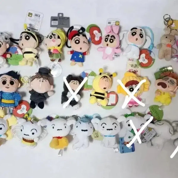 [BUNJANG] Crayon Shin-chan Plush Keychain Collection / [새상품] 짱구 인형키링 모음 철수 맹구 짱아 유리토끼 흰둥이 와니야마상