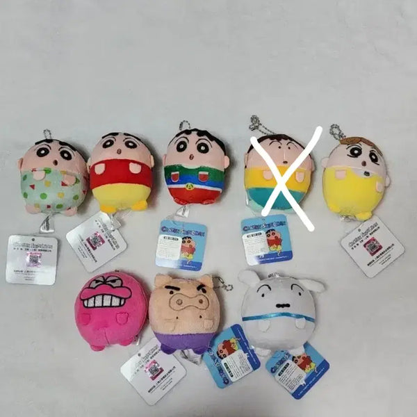 [BUNJANG] Crayon Shin-chan Chommollang Doll Keychain Collection / [새상품] 짱구 쪼물랑 인형키링 모음 맹구 짱아 흰둥이 와니야마상