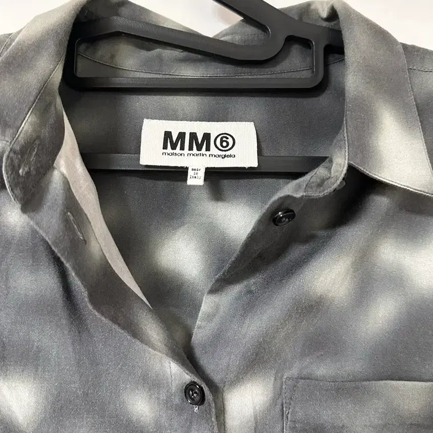 [BUNJANG] MM6 Maison Margiela Grey Washed Shirt / MM6 메종 마르지엘라 셔츠 그레이