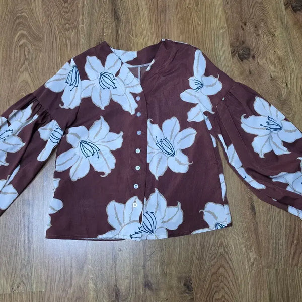 [BUNJANG] Balloon Sleeve Blouse / 벌룬소매 블라우스