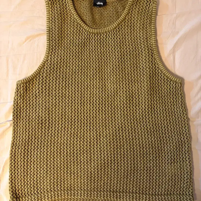 [BUNJANG] Stussy Odie Mesh Tank Olive / 스투시 오다이드 메쉬 탱크 올리브 L