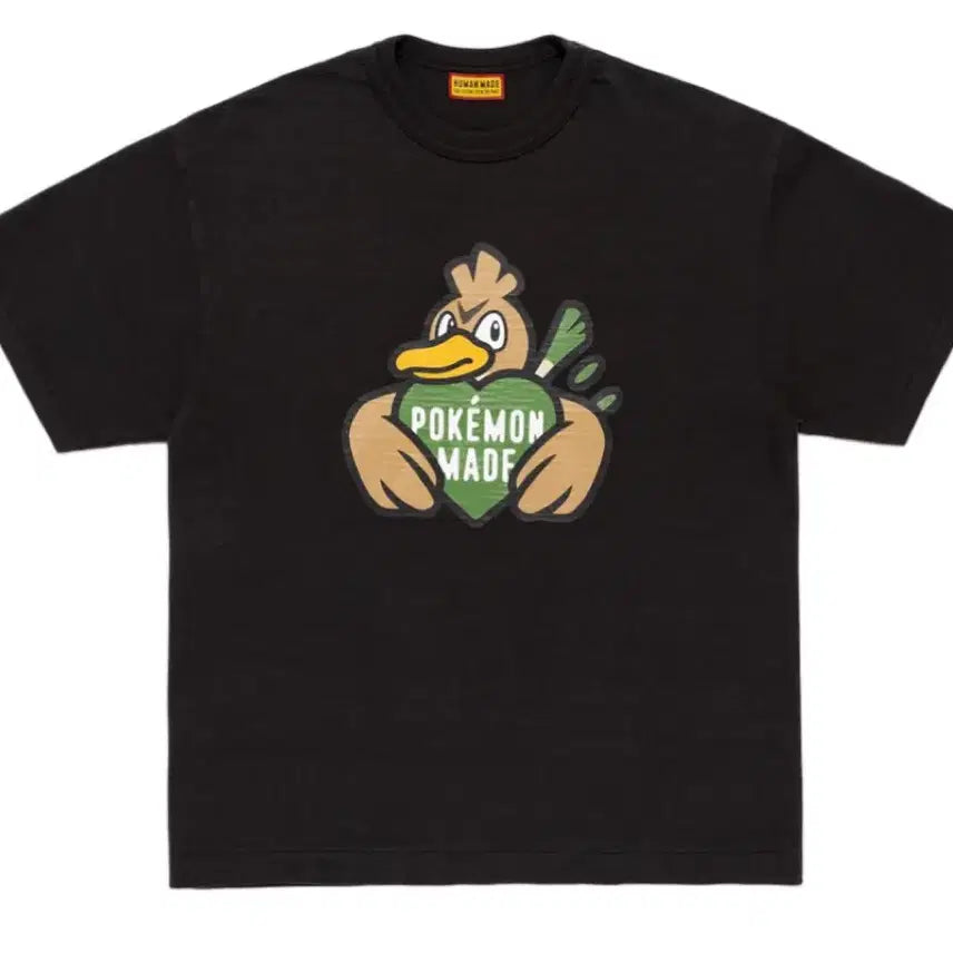 [BUNJANG] Human Made Pokemon Farfetch'd Black T-Shirt M / 휴먼메이드 포켓몬 파오리 블랙 M
