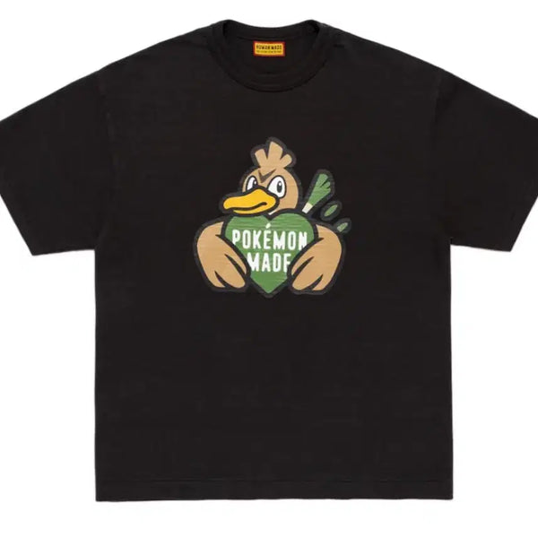 [BUNJANG] Human Made Pokemon Farfetch'd Black T-Shirt M / 휴먼메이드 포켓몬 파오리 블랙 M