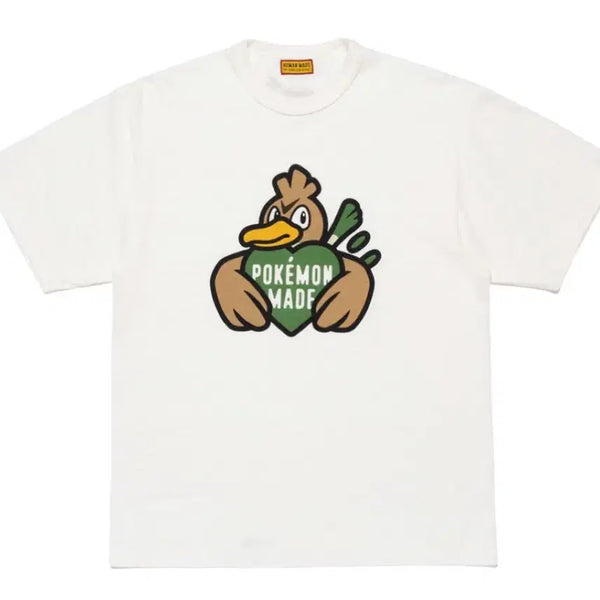 [BUNJANG] Human Made Pokemon Farfetch'd White T-Shirt M / 휴먼메이드 포켓몬 파오리 화이트 M