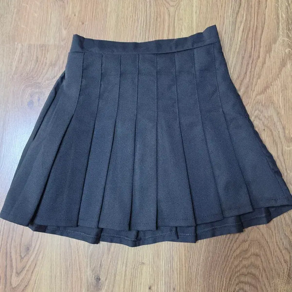[BUNJANG] Black Pleated Mini Skirt / 블랙 플리츠 미니스커트