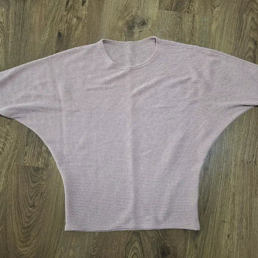 [BUNJANG] Batwing Knit Short Sleeve Top / 가오리핏 니트반팔