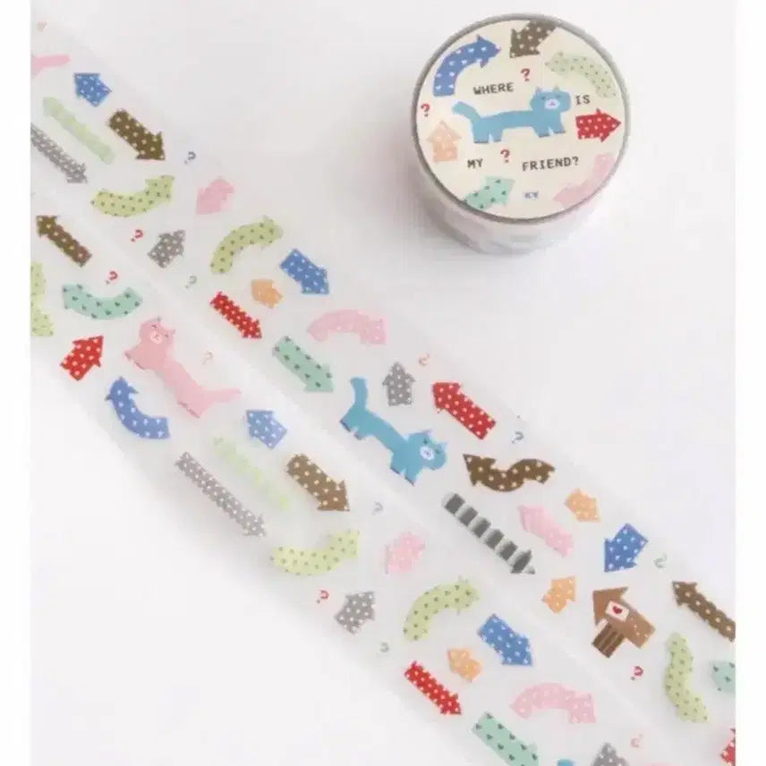 [BUNJANG] K-Zim Village Kiss Cut Masking Tape / 케짐빌리지 키스컷 원가띵 마테띵 다꾸 처분
