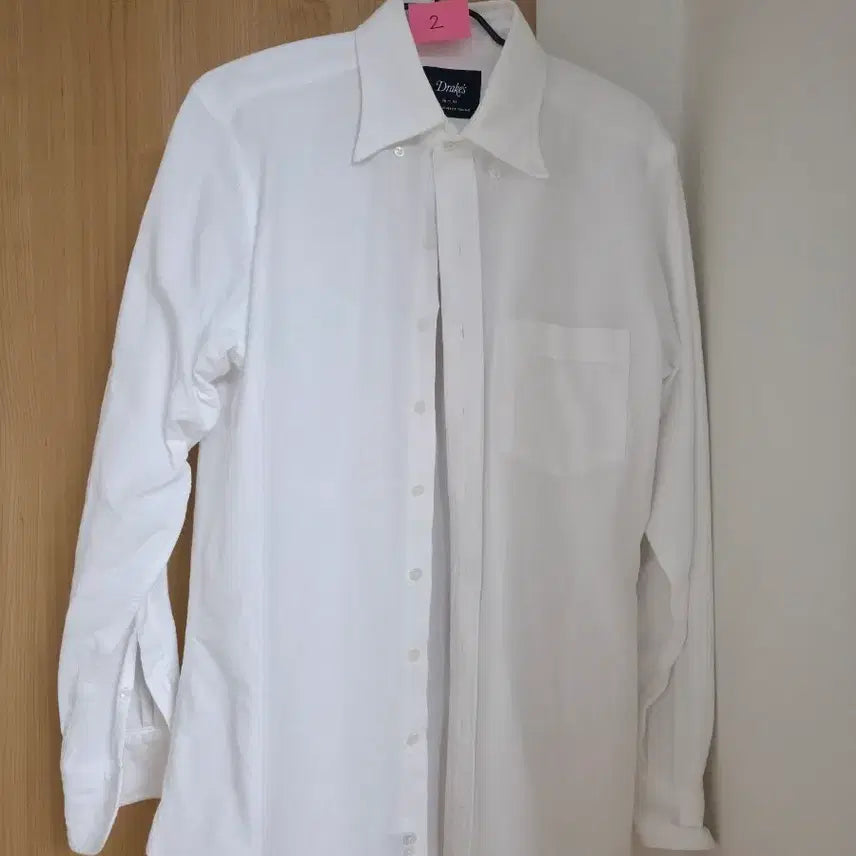 [BUNJANG] Drake's Oxford Shirt White (Tailored) / (소매기장수선) 드레익스 옥스포드 셔츠 화이트 2
