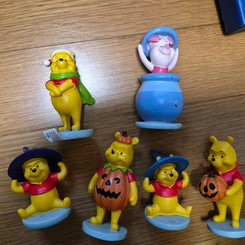 [BUNJANG] Winnie the Pooh Figure Set (6 Types) / [판매완료]곰돌이푸 피규어 6종 세트
