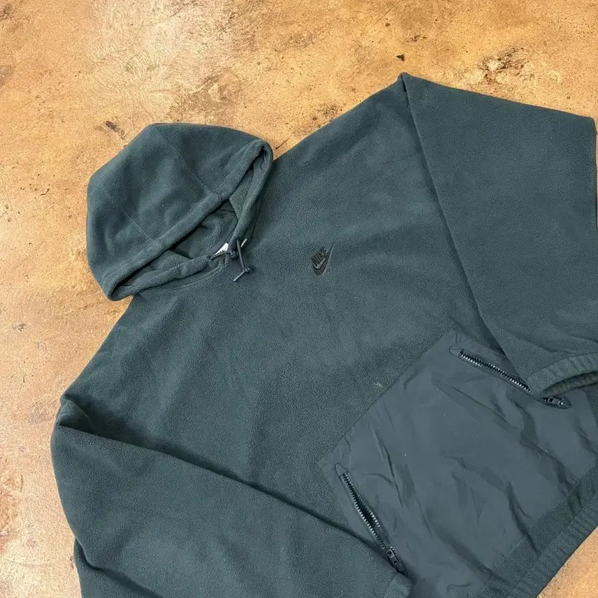 [BUNJANG] Nike Fleece Pullover Hoodie Dark Green XL / [정품/XL] 나이키 플리스 후드티 풀오버 다크 그린