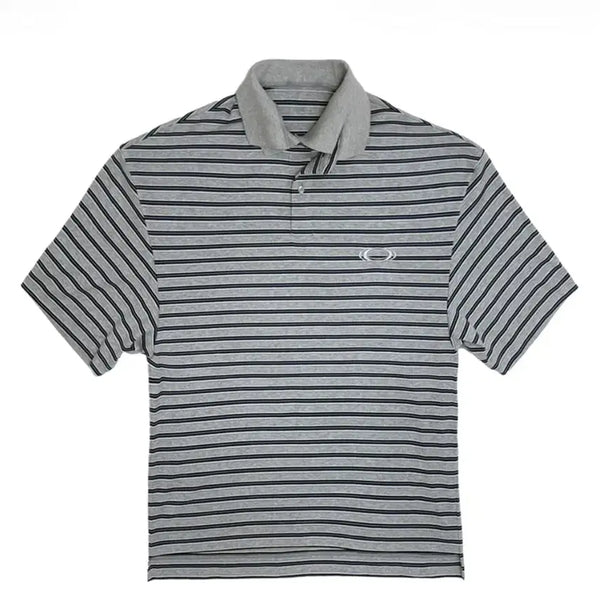 [BUNJANG] Civision Double Collar Polo Gray Blue Stripe / [OS] Civision csc 더블 카라 폴로 그레이