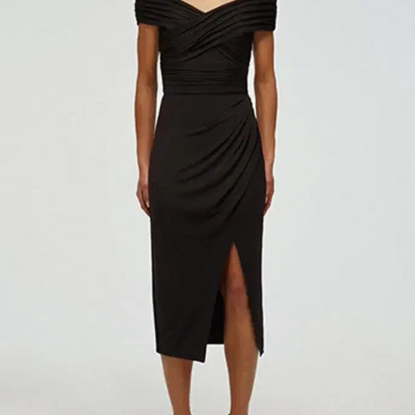 [BUNJANG] Self-Portrait Black Off-Shoulder Dress UK10 / 셀프포트레이트 블랙오프숄더 드레스 UK10