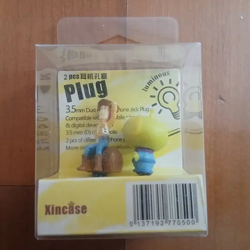 [BUNJANG] Xincase Classic Disney Toy Story Earphone Plug Set (Woody & Alien) / 고전 Xincase 디즈니 토이스토리 이어폰 플러그 2개입