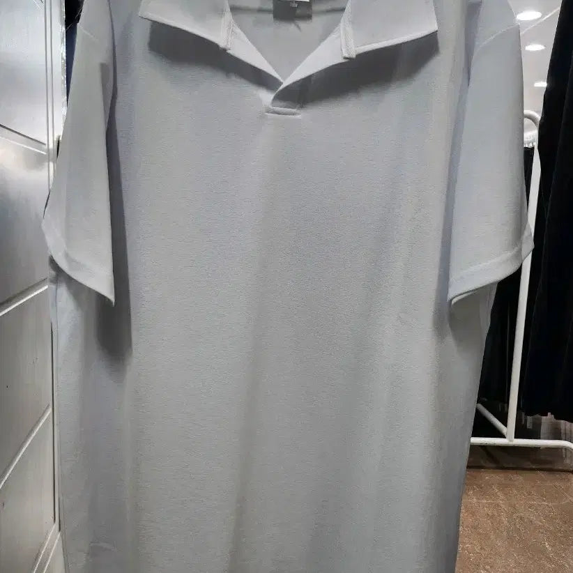 [BUNJANG] Oversized Collar Short Sleeve T-Shirt / 빅카라반팔티
