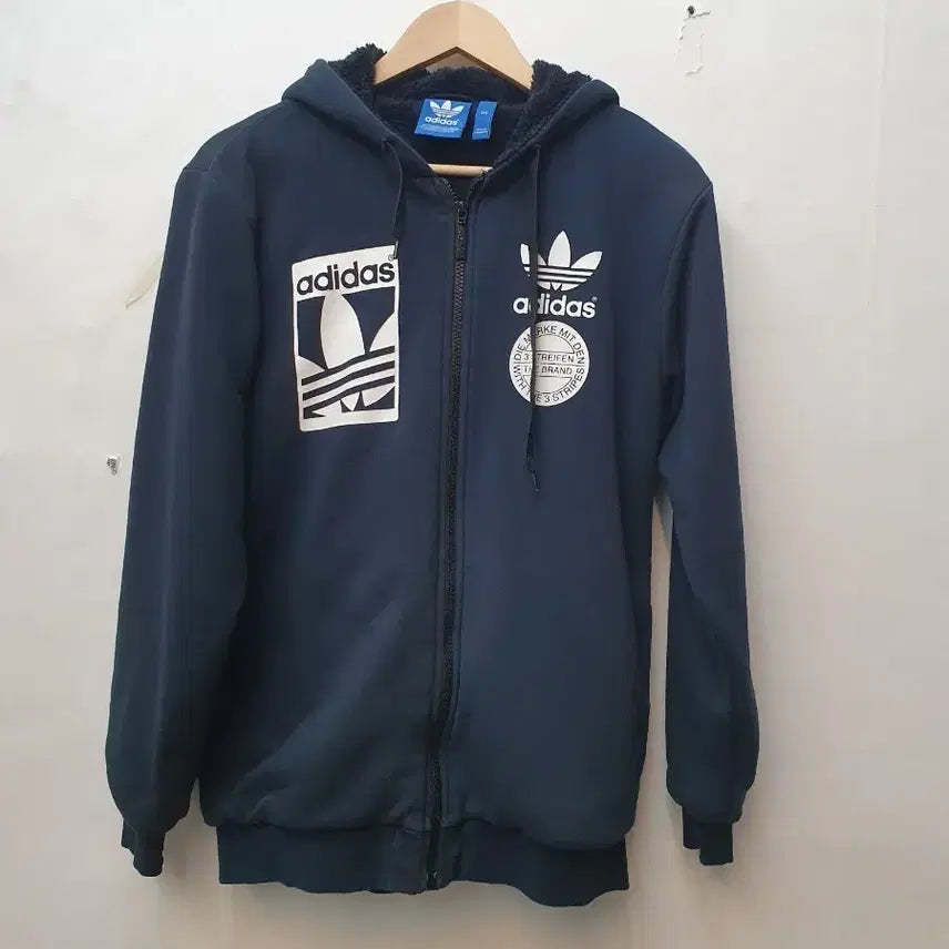 [BUNJANG] Adidas Fleece Hoodie Zip-Up Size 95 / 아디다스 기모 후드집업 95