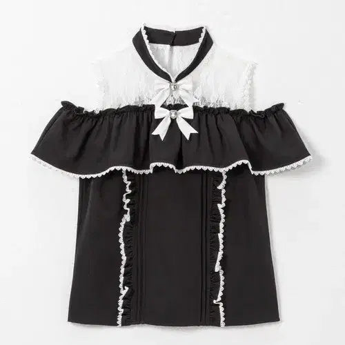 [BUNJANG] Dimarub Off-Shoulder Blouse / 디마럽 오프숄더 블라우스 양지뢰 양산형 지뢰계 리즈리사 마즈 시허니