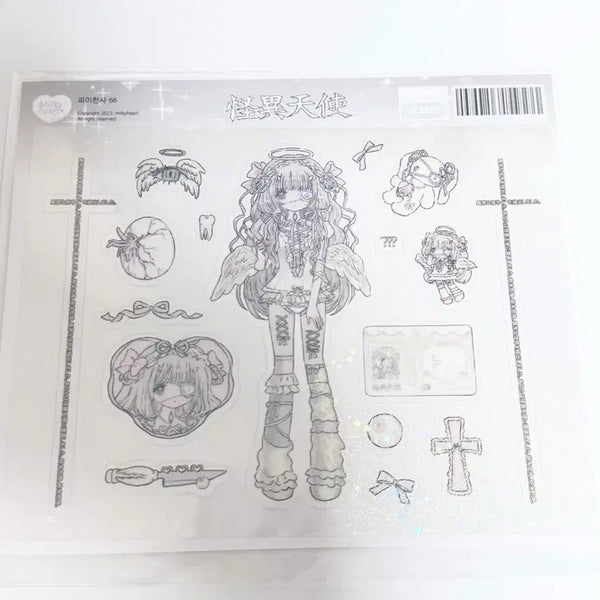 [BUNJANG] Milky Heart Sticker / 밀키하트 스티커