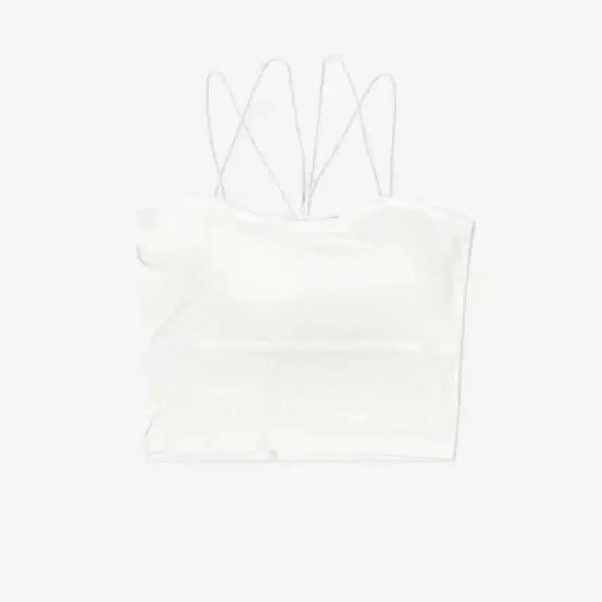[BUNJANG] Newearlin Basic Cross Strap Bralette White / (새상품) 뉴얼린 베이직 크로스 스트랩 브라탑 화이트