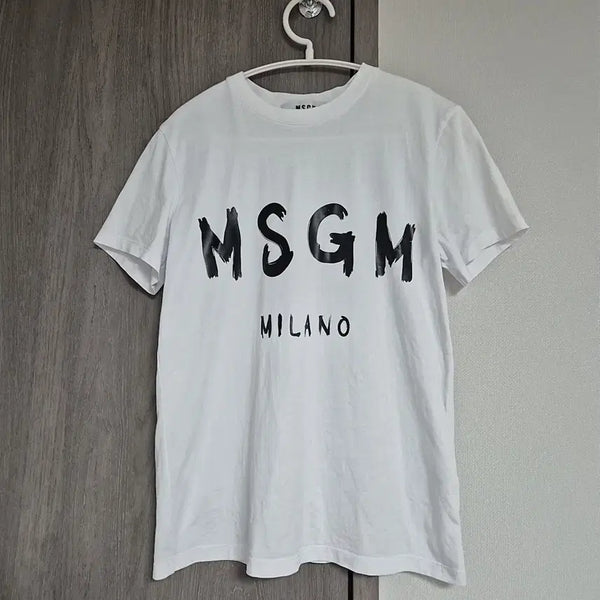 [BUNJANG] MSGM Milano White Short Sleeve T-Shirt / MSGM 밀라노 화이트 반팔 티셔츠