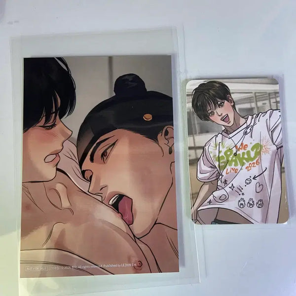 [BUNJANG] Sparkles Popup Ya Hwa Cheop T-shirt Photocard Bundle Set / 스파클즈 팝업 야화첩 5특 인화사진 티셔츠포카 일괄 판매