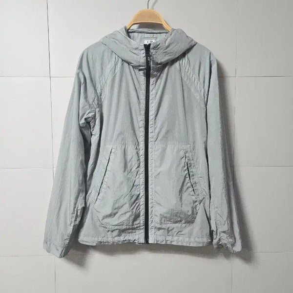 [BUNJANG] CP Company Metal Light Grey Goggle Hood Windbreaker - Women's/Kids' 55 / (여성 아동) CP컴퍼니 메탈 라이트 그레이 고글 후드 바람막이 55