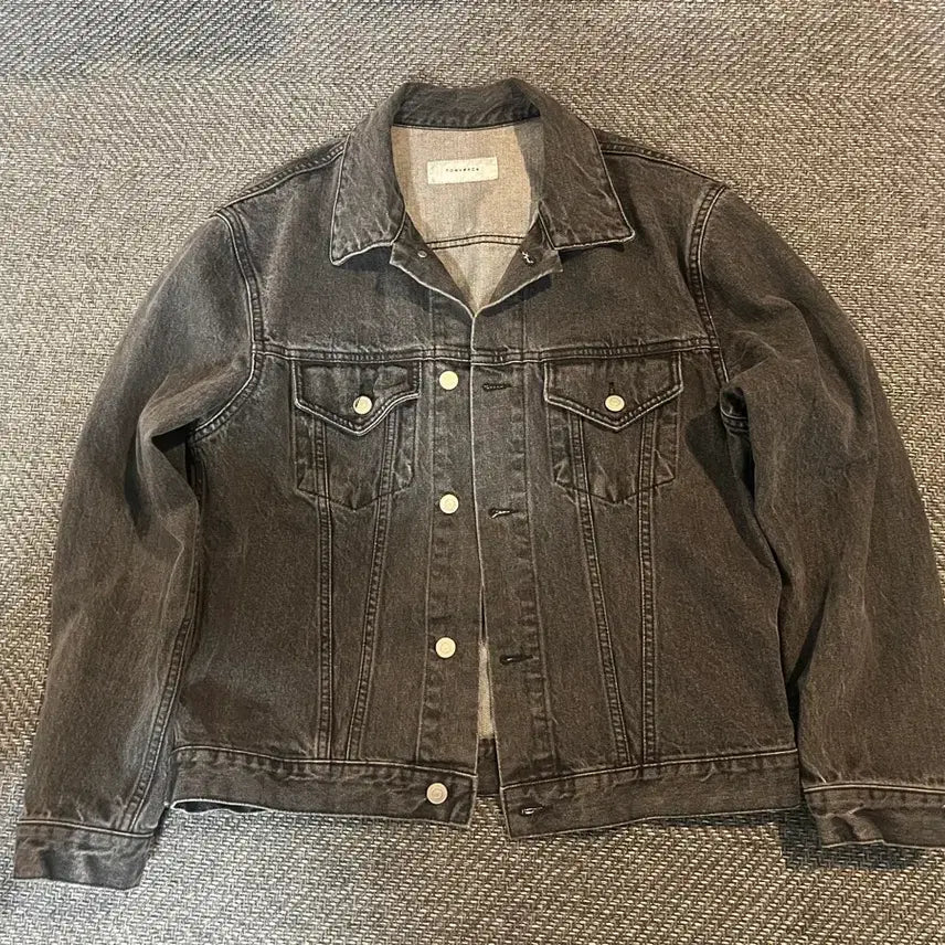 [BUNJANG] TONYWACK Black Washed Denim Trucker Jacket L / 토니웩 흑청 데님 트러커 자켓 청자켓 L