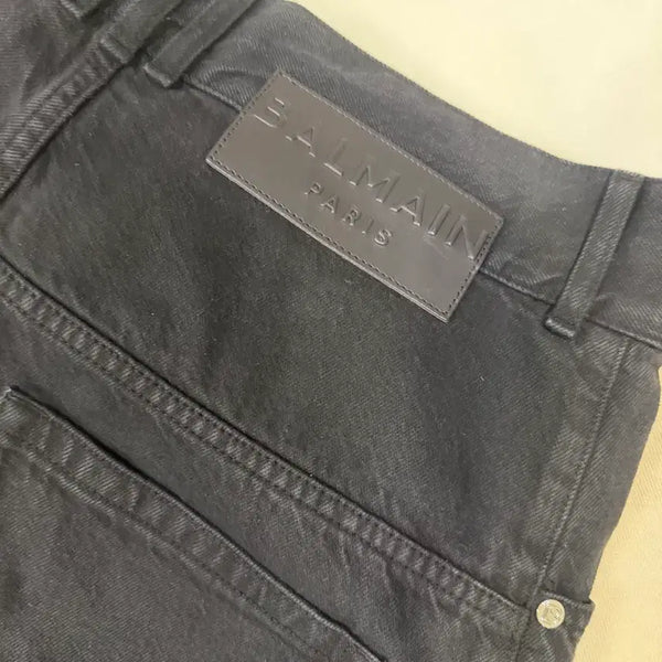 [BUNJANG] Balmain Printed Denim Pants / [32] 발망 프린팅 데님 바지