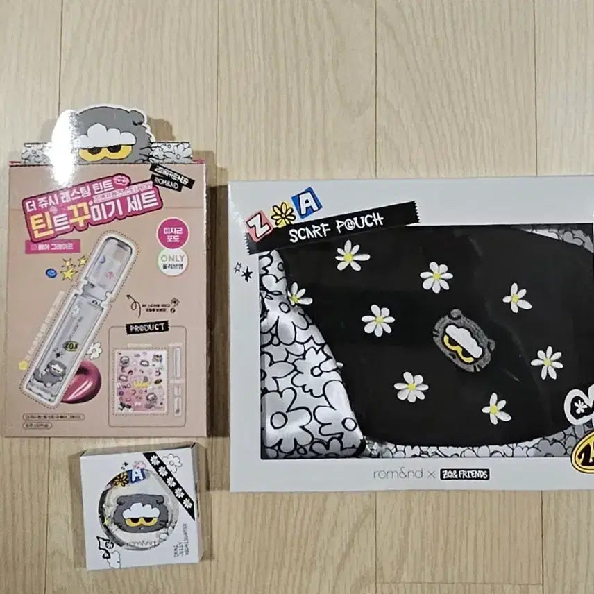 [BUNJANG] Joan Friends Pouch, Tint Decorating Set (Bear Grape), Dual Jelly Highlighter / 조앤프렌즈 파우치, 틴트꾸미기세트(베어 그레이프), 듀얼 젤리 하이라이터