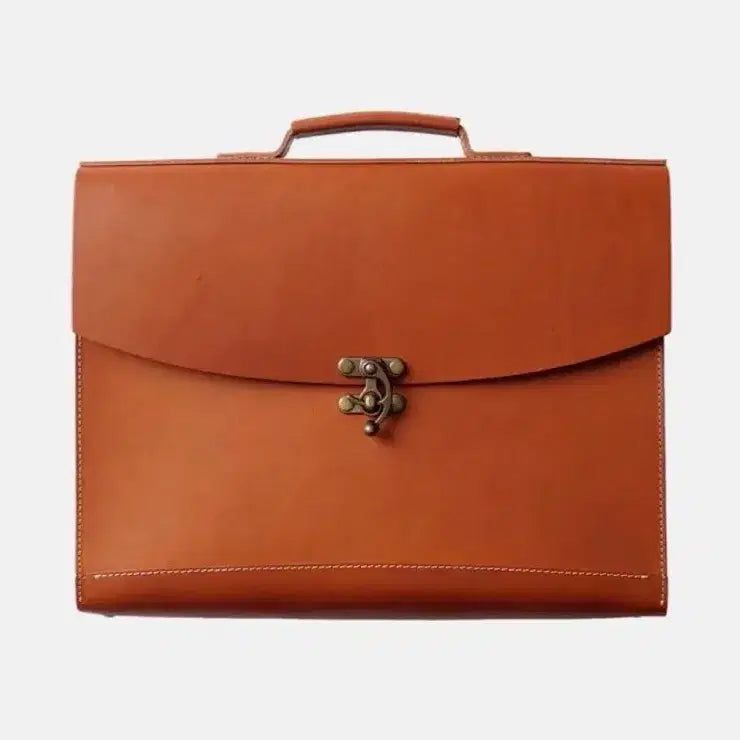 [BUNJANG] Hevitz Briefcase Full Grain Leather Handmade / 헤비츠 서류가방 프리프케이스 통가죽 핸드메이드