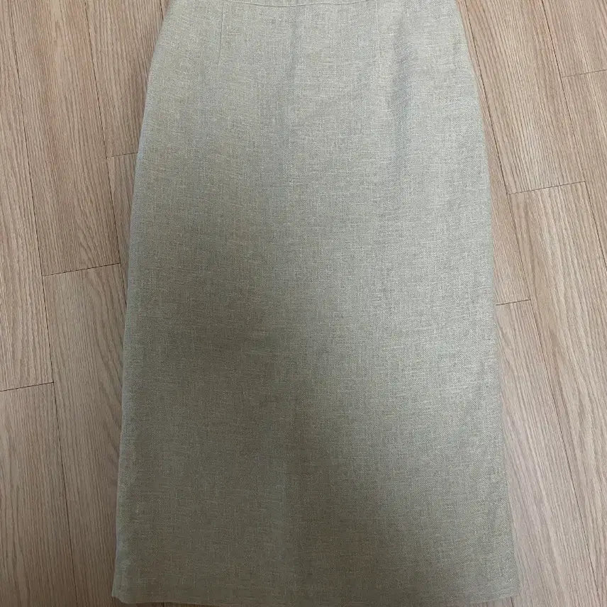 [BUNJANG] Linen H-Line Skirt Beige / 베이지 H라인 스커트