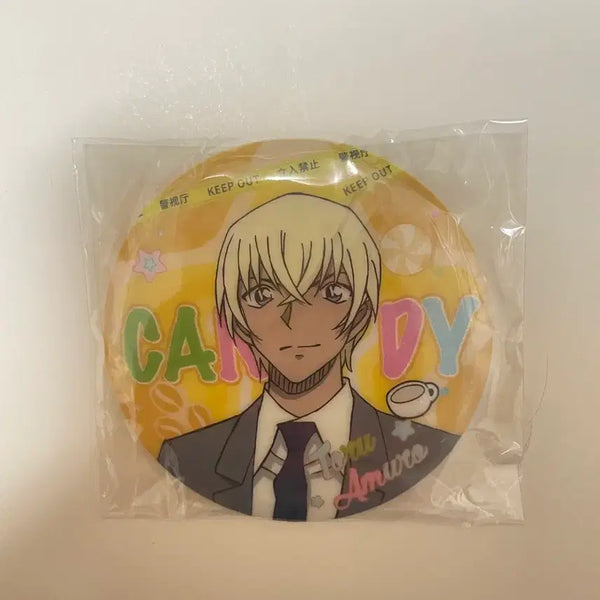 [BUNJANG] Detective Conan Amuro Toru Can Badge (Sealed) / 명탐정 코난 아무로 안기준 캔뱃지 미개봉