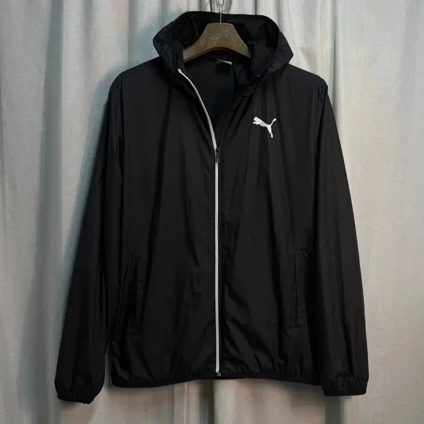 [BUNJANG] Puma Mesh Lined Windbreaker Hoodie Jacket / [L] 푸마 메쉬 트레이닝 후드 바람막이 자켓