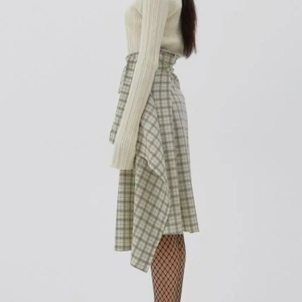 [BUNJANG] LES VACANCES Draping Skirt S / LES VACANCES 레바캉스 드레이핑 스커트 S / 디자이너브랜드