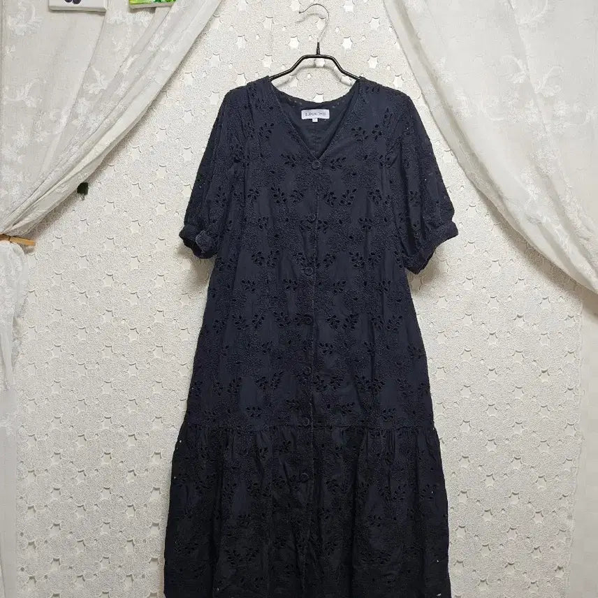 [BUNJANG] Yudontchoi Embroidered Dress Women's Size 66 / 유돈초이 자수원피스 여성66