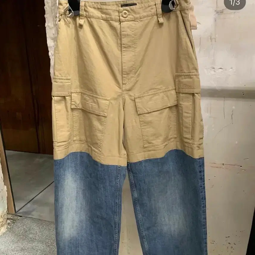 [BUNJANG] Balenciaga 24SS Cargo Patched Denim / [S] 발렌시아가 24SS 카고 패치드 데님