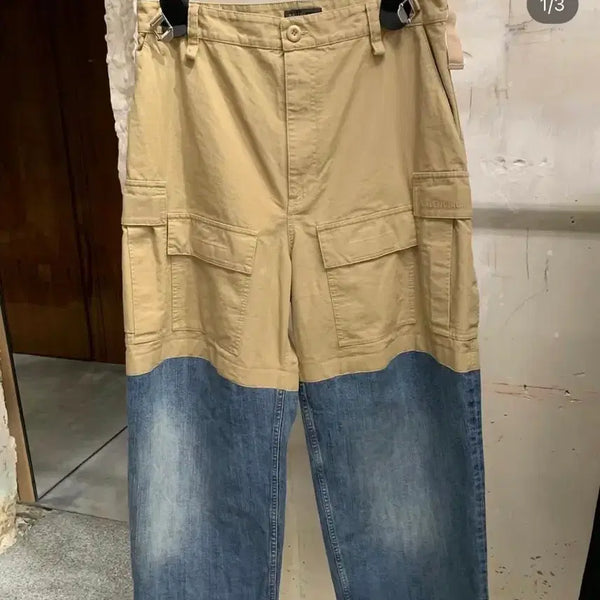 [BUNJANG] Balenciaga 24SS Cargo Patched Denim / [S] 발렌시아가 24SS 카고 패치드 데님