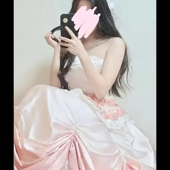 [BUNJANG] Rose Dress Wedding Dress / 장미드레스 웨딩드레스
