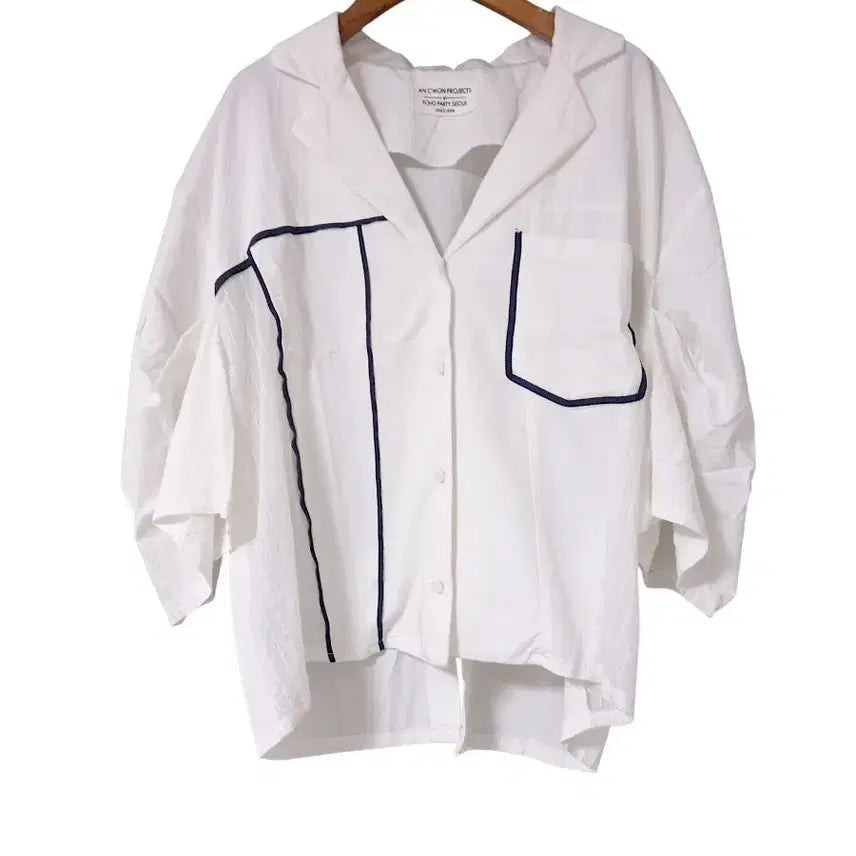 [BUNJANG] AN CMON Unique Pleated Shirt Jacket / 유니크 주름 셔츠