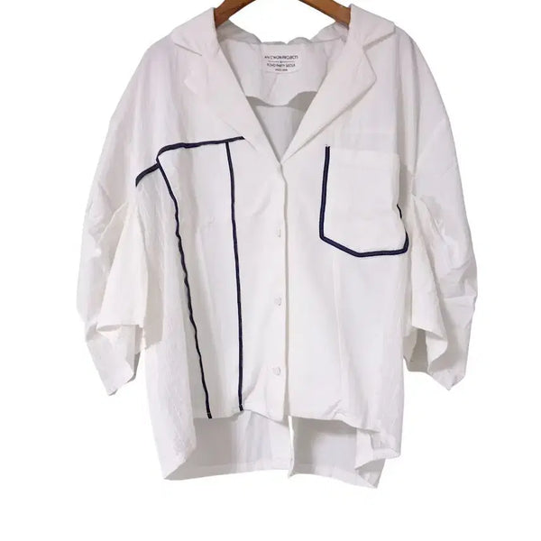 [BUNJANG] AN CMON Unique Pleated Shirt Jacket / 유니크 주름 셔츠