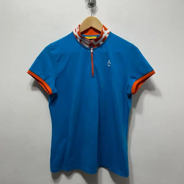 [BUNJANG] Louis Castel Short Sleeve Golf T-Shirt Blue Size 100 / 루이까스텔 반팔 골프 티셔츠 블루 100사이즈
