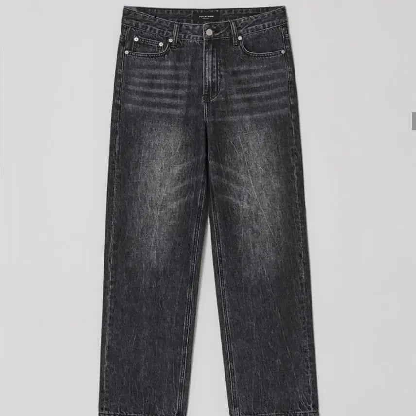 [BUNJANG] Fatalism Black Curved Wide Fit Denim Pants / 33~34.5)페이탈리즘 데님팬츠