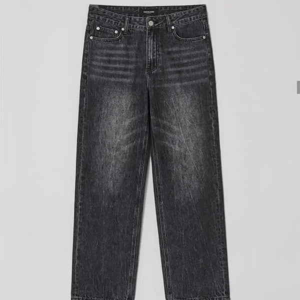 [BUNJANG] Fatalism Black Curved Wide Fit Denim Pants / 33~34.5)페이탈리즘 데님팬츠