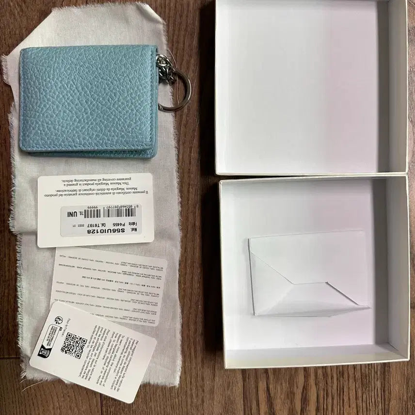[BUNJANG] Maison Margiela Keyring Card Holder Aqua / 메종마르지엘라 키링 카드 홀더 AQUA 색상