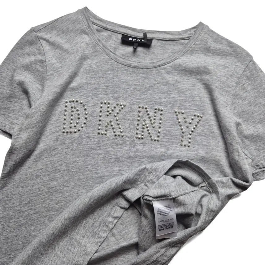 [BUNJANG] DKNY Studded Logo T-Shirt - Size M / [3일간 20%할인] [M] DKNY 스터드 로고 반팔티셔츠