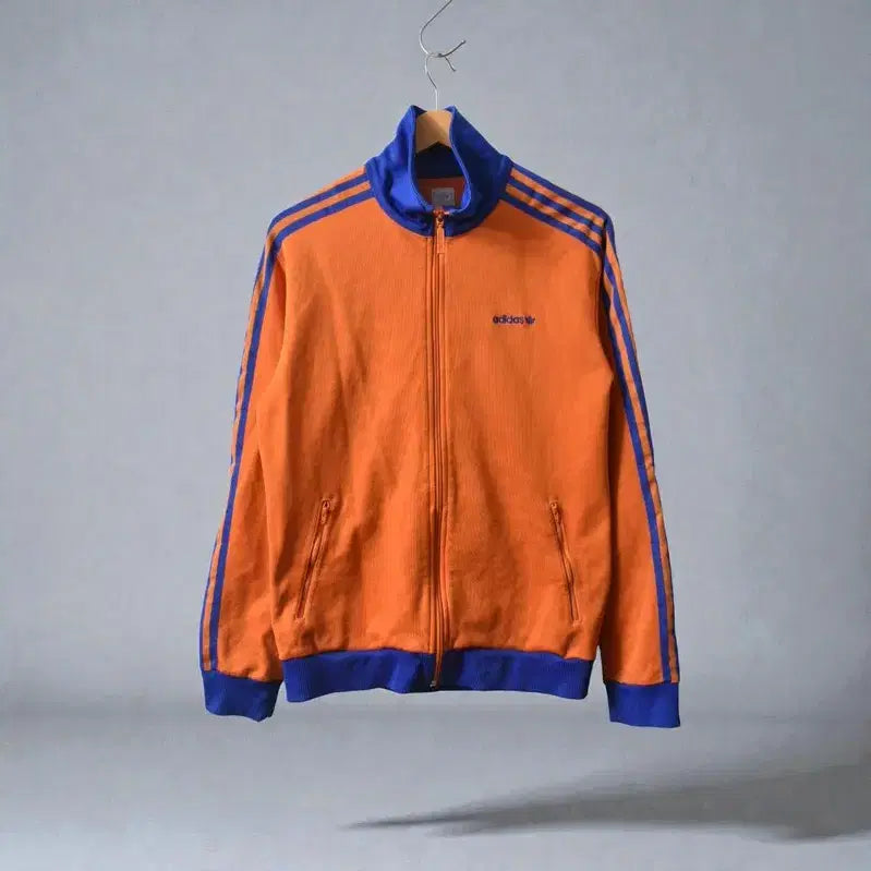 [BUNJANG] Adidas Originals 2004 Track Jacket 'Orange Blue Trefoil' / 00S 아디다스 트랙탑 져지 자켓 M0552