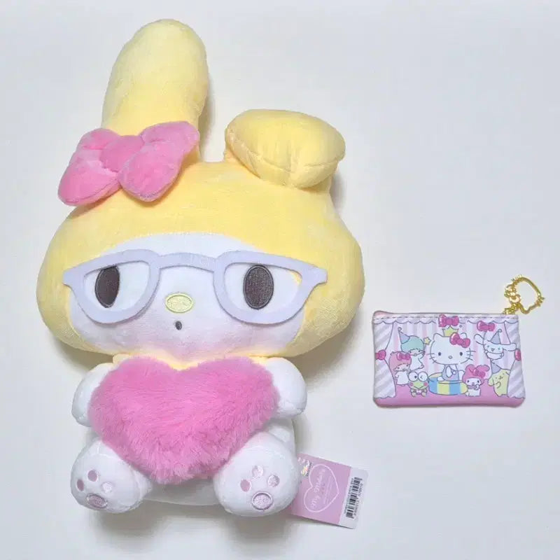 [BUNJANG] Sanrio My Melody 50th Anniversary Medium Doll & Wallet Set / (2개세트)산리오 마이멜로디 50주년기념 중형인형,지갑