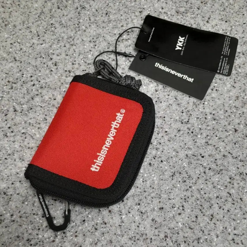 [BUNJANG] thisisneverthat Carabiner Wallet Pouch Red / (새상품) 디스이즈네버댓 카라비너 지갑 파우치 (레드)