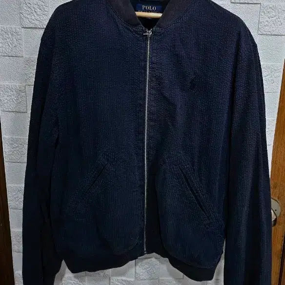 [BUNJANG] Polo Navy Bomber Jacket M / 폴로 네이비 봄버 자켓 M
